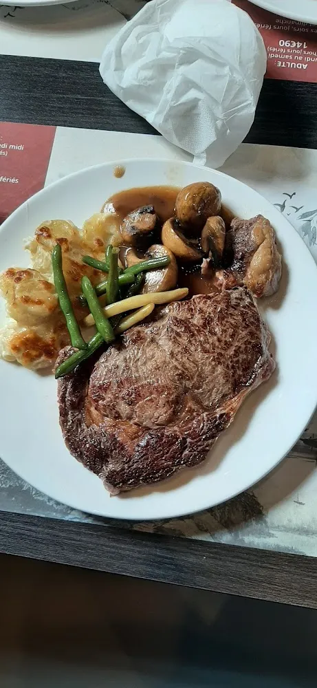 Steak Dauphinous Haricots Verts